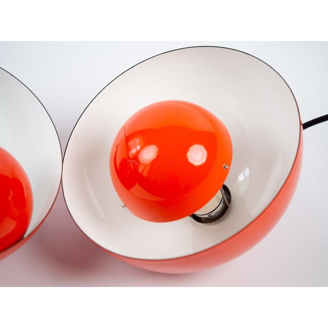 Vintage FlowerPot Pendant Lamps by Verner Panton for Louis Poulsen, Set of 2 For Sale - Image 12 of 14