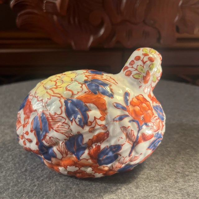 Chinese Early 20th Century Chinese Imari Duck Figurine For Sale - Image 3 of 10