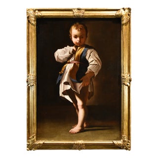 Workshop of Bartolomeo Schedoni, Portrait of a Child Alessandro Farnese Schedoni, 1630, Oil on Canvas For Sale