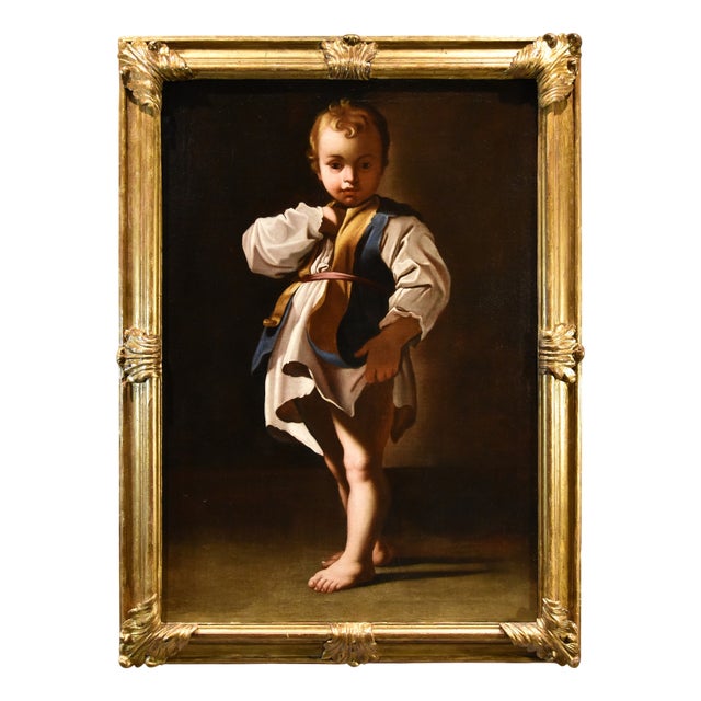 Workshop of Bartolomeo Schedoni, Portrait of a Child Alessandro Farnese Schedoni, 1630, Oil on Canvas For Sale