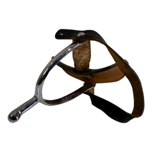 n.s. Meyer Horse Spur Leather Strap Military Buckle Equestrian Tack Vintage