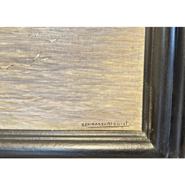 Hugo Schnars-Alquist, Sailing Ships, Artwork by Prominent German Marine Painter from Hamburg For Sale - Image 4 of 11