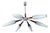 Large Vintage Sputnik Chandelier, 1960s For Sale