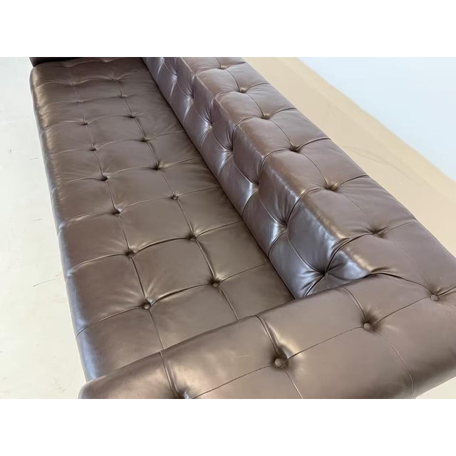 Mid-Century Model 5407 Sofa in Leather attributed to Edward Wormley for Dunbar, 1960s For Sale - Image 18 of 18