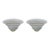 1970s Italian Milky White Uplight Sconces, a Pair For Sale