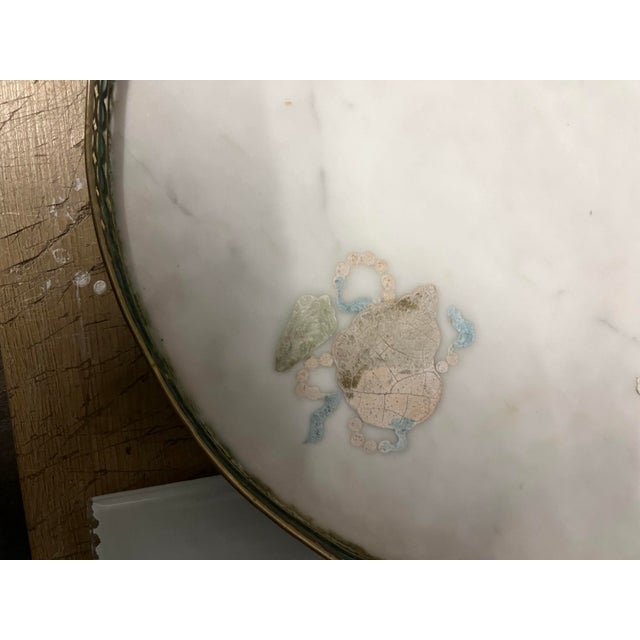 Stone Pair Vintage Marble “Scagliola” Circular Table Tops, Attributed to Emilio Martelli For Sale - Image 7 of 13