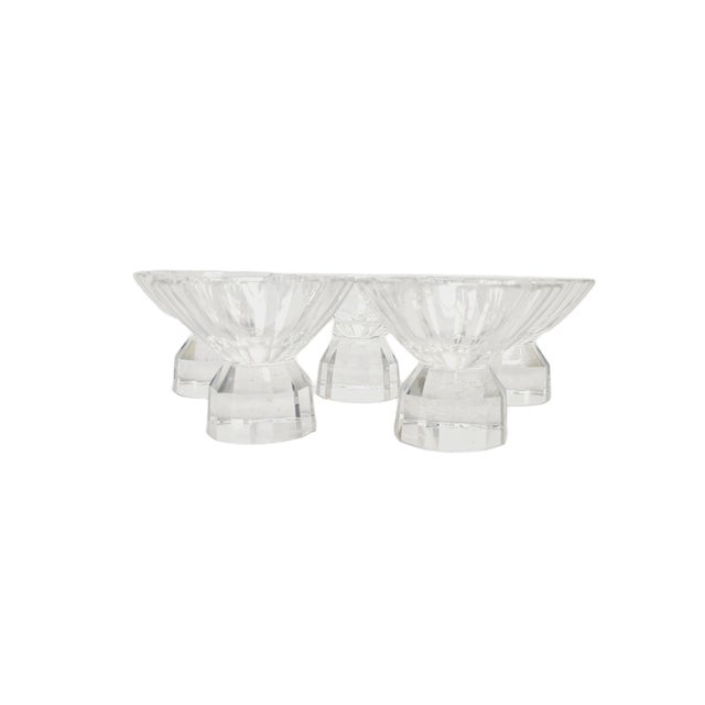 Art Deco Czechoslovakian Glasses, 1950s, Set of 5 For Sale - Image 6 of 15