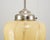 Restored Vintage European Cone Shaped Glass Pendant Light For Sale - Image 6 of 8