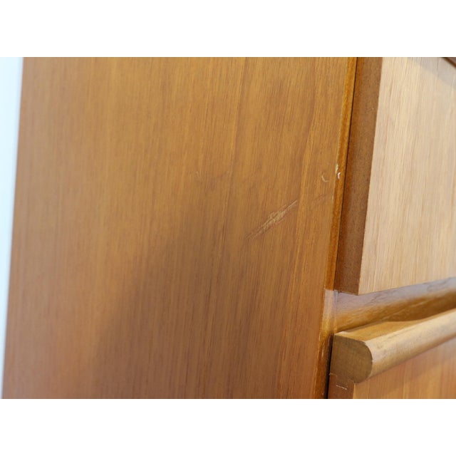 Mid Century Modern Vintage Teak Secreataire Desk For Sale - Image 11 of 12