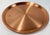 Farmhouse Vintage Large Round Copper Serving Tray For Sale - Image 3 of 5