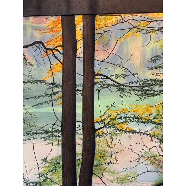 Plitvice Lakes by James Huntsberger, 20th century Pennsylvania and Delaware artist, sighed lower right Beautifully painted...