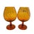 Mid-Century Modern Mid Century Empoli Optic Glass Brandy Snifter Vases, S/3 For Sale - Image 3 of 8