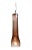 Tempo Curve Pendant Light from the Flashlight Collection in Tea For Sale - Image 4 of 4