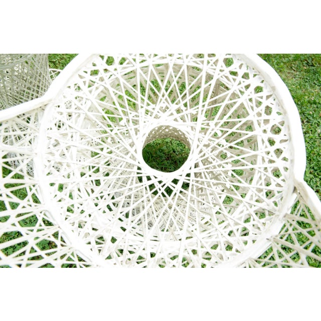 Russell Woodard Spun Fiberglass Stools - Set of 3 For Sale - Image 10 of 12