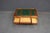 English Croquet Cherry Leather-Top Partners Desk Form Coffee Table For Sale - Image 3 of 16