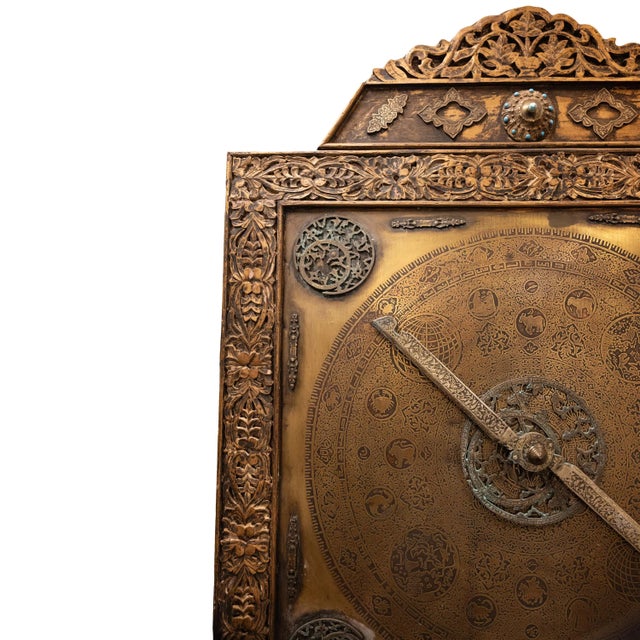 Monumental Antique Islamic Ottoman Safavid Astrological Astrolabe on Stand 1720 For Sale - Image 10 of 12