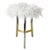 Metal Vintage Italian Hollywood Regency Stool with Faux Fur, 1950s For Sale - Image 7 of 7