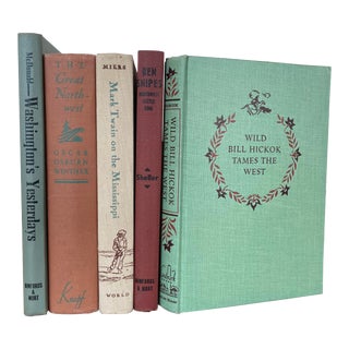 MidCentury Western Book Collection- Set of 5 For Sale