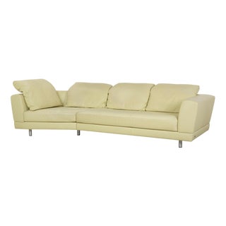 Model 3000 4-Seater Sofa in Leather from Rolf Benz For Sale