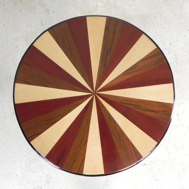 Art Deco Table with Inlaid Wood, 1990s For Sale - Image 12 of 18
