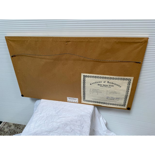 James Harvey Taylor Still of Evening Lithograph, Certificate For Sale - Image 12 of 12