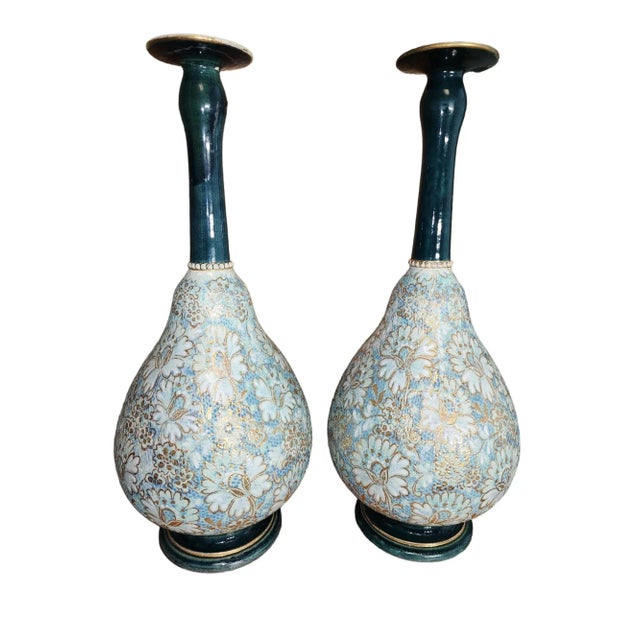 Late 19th Century Late 19th Century Royal Doulton Slaters Patent Vases - a Pair For Sale - Image 5 of 5