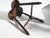 Antique Oak Wooden Side Table with Floral Carved Bobbin Leg and Pedestal Trefoil Top, 1920s For Sale - Image 9 of 11