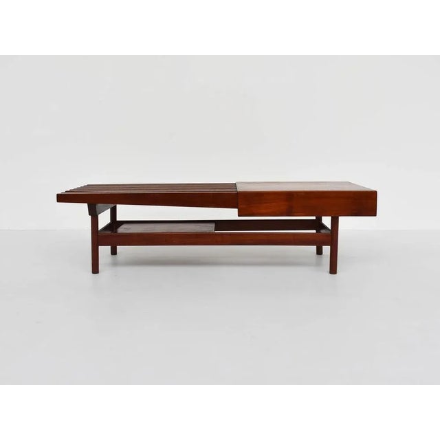 Brazilian Coffee Table or Bench by Joaquim Tenreiro, in Very Good conditions. Designed 1960 to 1969 This piece is designed...