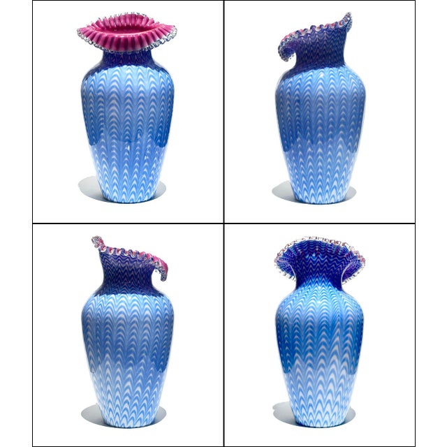 Exceptional piece of glass hailing from Stourbridge, England makers Stevens & Williams, circa 1885. Amazing artistry in...
