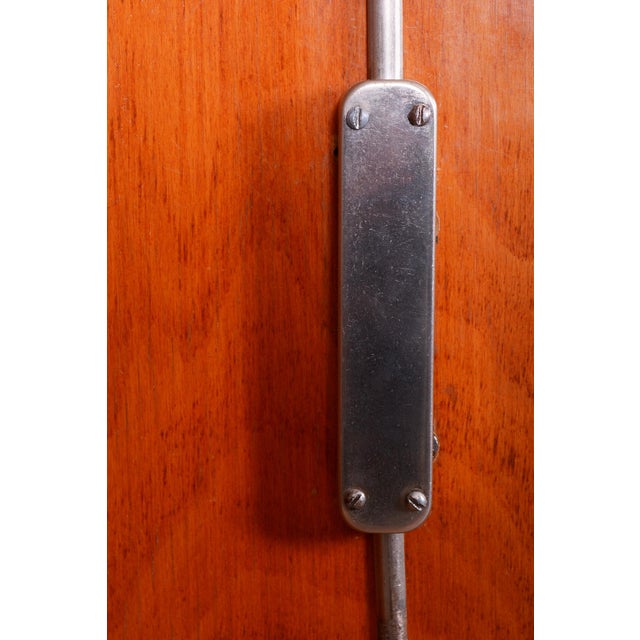 Czech Bauhaus Wardrobe in Chrome, Steel and Oak by Vichr a Spol, 1930s For Sale - Image 13 of 17