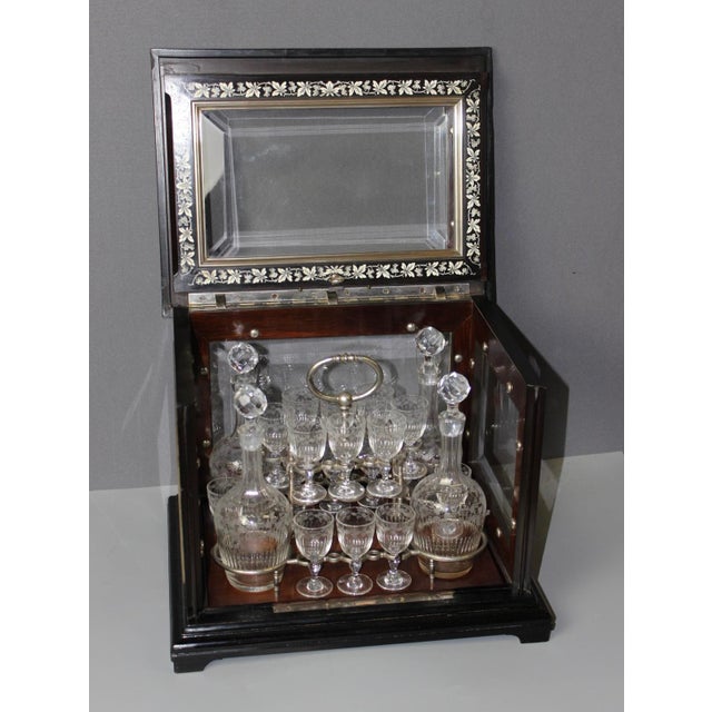 Napoleon III Liqueur Cellar with Grape Bunches, 1800s For Sale - Image 12 of 16