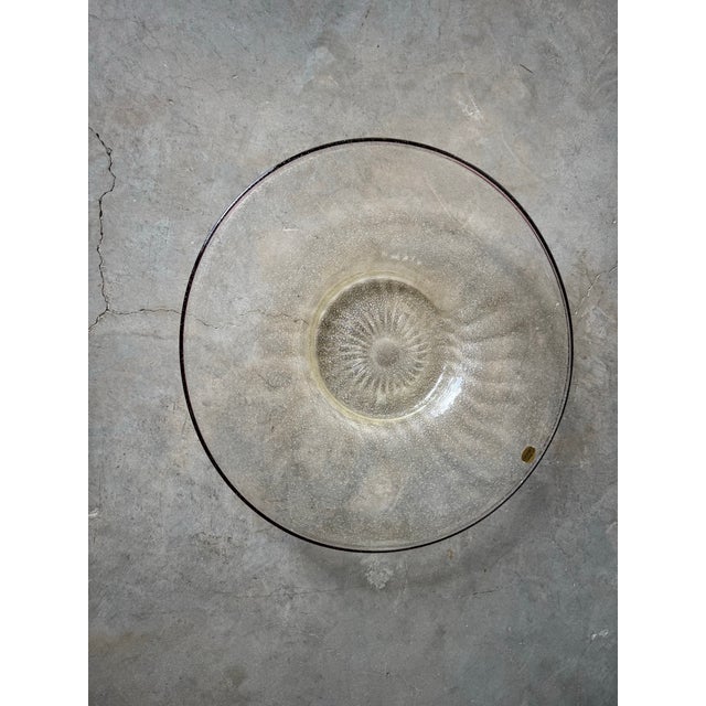 Glass Large - Vintage Italian Vetri Murano Glass Centerpiece / Plate For Sale - Image 7 of 11