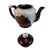 Mid Century Brown Drip Glaze Japanese Tea Pot With Lid For Sale - Image 4 of 5