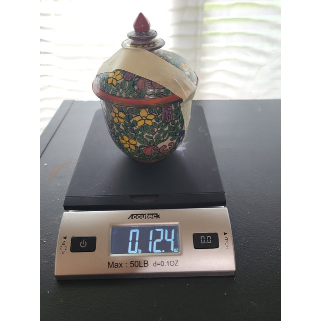 Vintage Benjarong Porcelain Lidded Vessel For Sale - Image 13 of 13