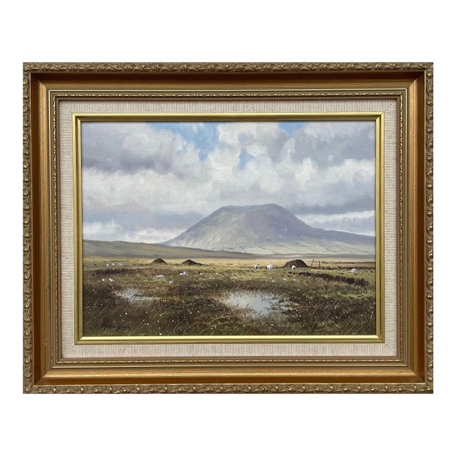 Manson Blair, Original Oil Painting Slemish Mountain County Antrim Ireland by Irish Artist, 1990 Circa For Sale