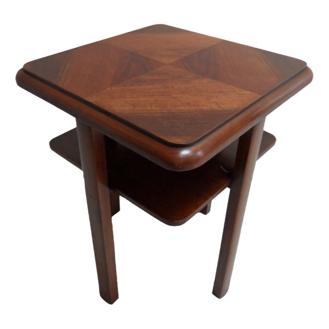 Art Deco Walnut Coffee Table, 1890s For Sale