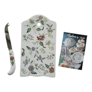 Floral Chinoiserie Cheese Set