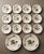Ivory Set of 14 Antique Wedgwood Etruria Floral Dinner Service For Sale - Image 8 of 9