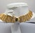 American Vintage Signed Napier Goldtone Interlocking Link Wide Collar Necklace For Sale - Image 3 of 10