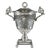 French Restoration Era Silver and Crystal Candy Dish For Sale