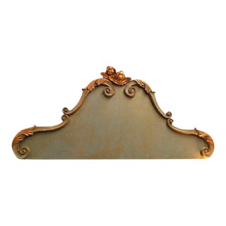 19th Century Italian Wooden Headboard For Sale