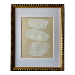 2026 "Folle" Abstract Minimalist Painting on Paper by Artist r.k. Red For Sale