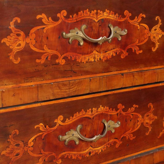 Antique Trumeau in Walnut with Maple Inlays For Sale - Image 14 of 16
