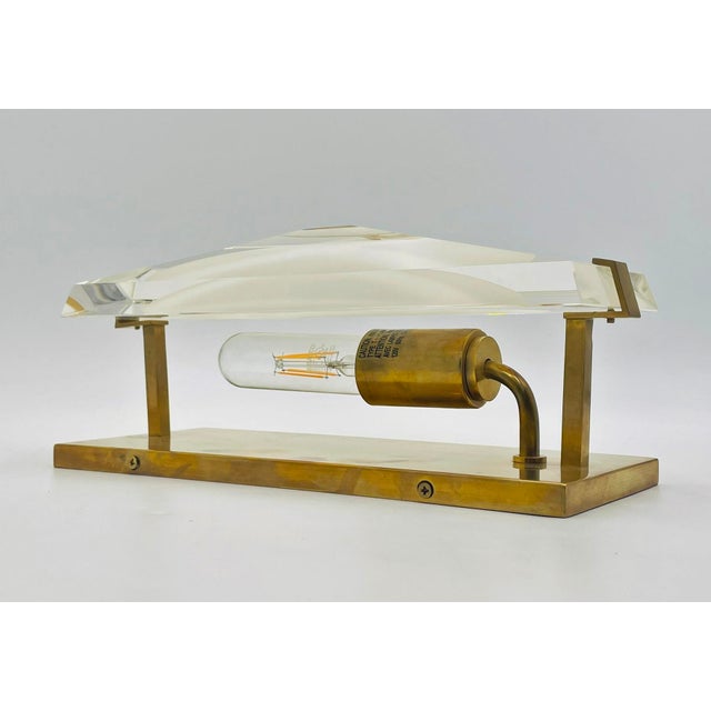 Hollywood Regency Kate Spade New York “Castle Peak” Brass & Crystal Wall Sconce For Sale - Image 16 of 16