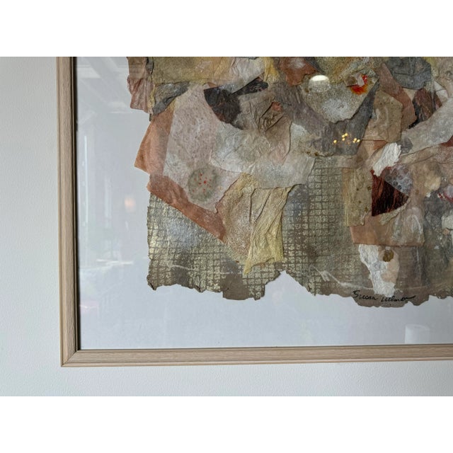 Susan Ullman, American (1943 - 2021) Mixed Media Collage Wall Art Painting For Sale In Miami - Image 6 of 12