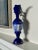 Mid 20th Century Baroque Embossed Cobalt Blue & Gold Ceramic Decorative Pitcher For Sale - Image 5 of 10