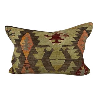16 x 24 Kilim Pillow Turkish Cushion Sultanate Solace Pillow Cushion Cover For Sale