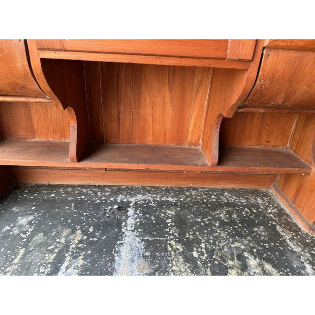 Brown 1920s Bakers Rack W/Multiple Compartments and Tin Surface For Sale - Image 8 of 10