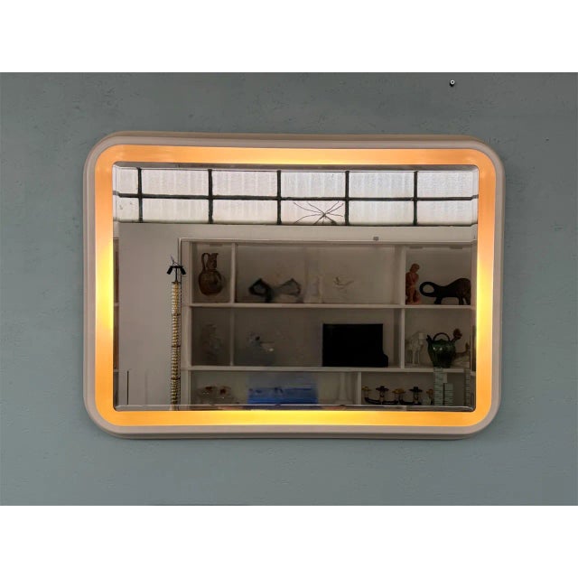 Large Backlit Mirror, Italy, 1970s For Sale - Image 13 of 13