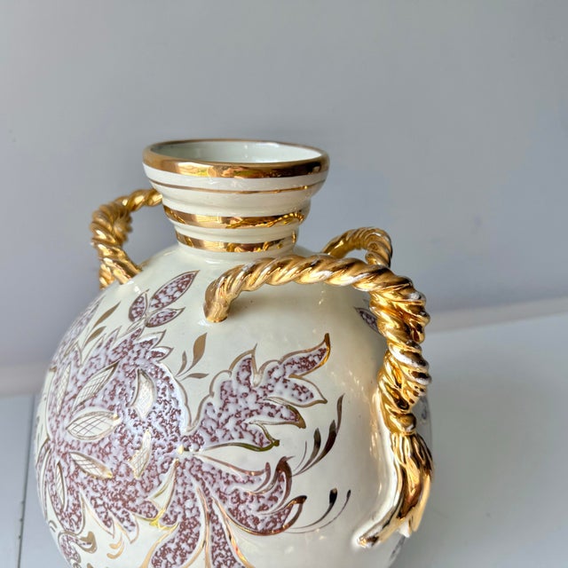 Ceramic 1960s Italian Tassel Pottery Vase For Sale - Image 7 of 11